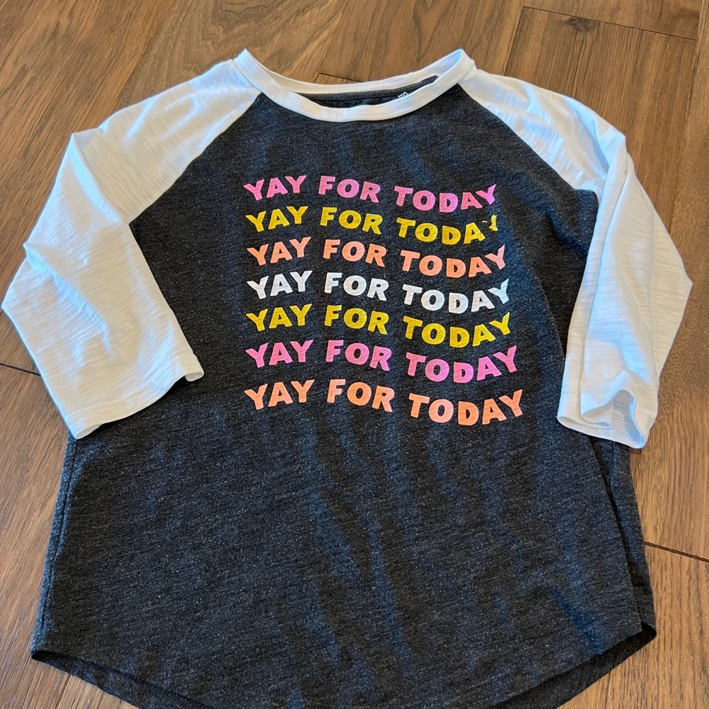 Old Navy Yay For Today Girls T-Shirt Size M 8